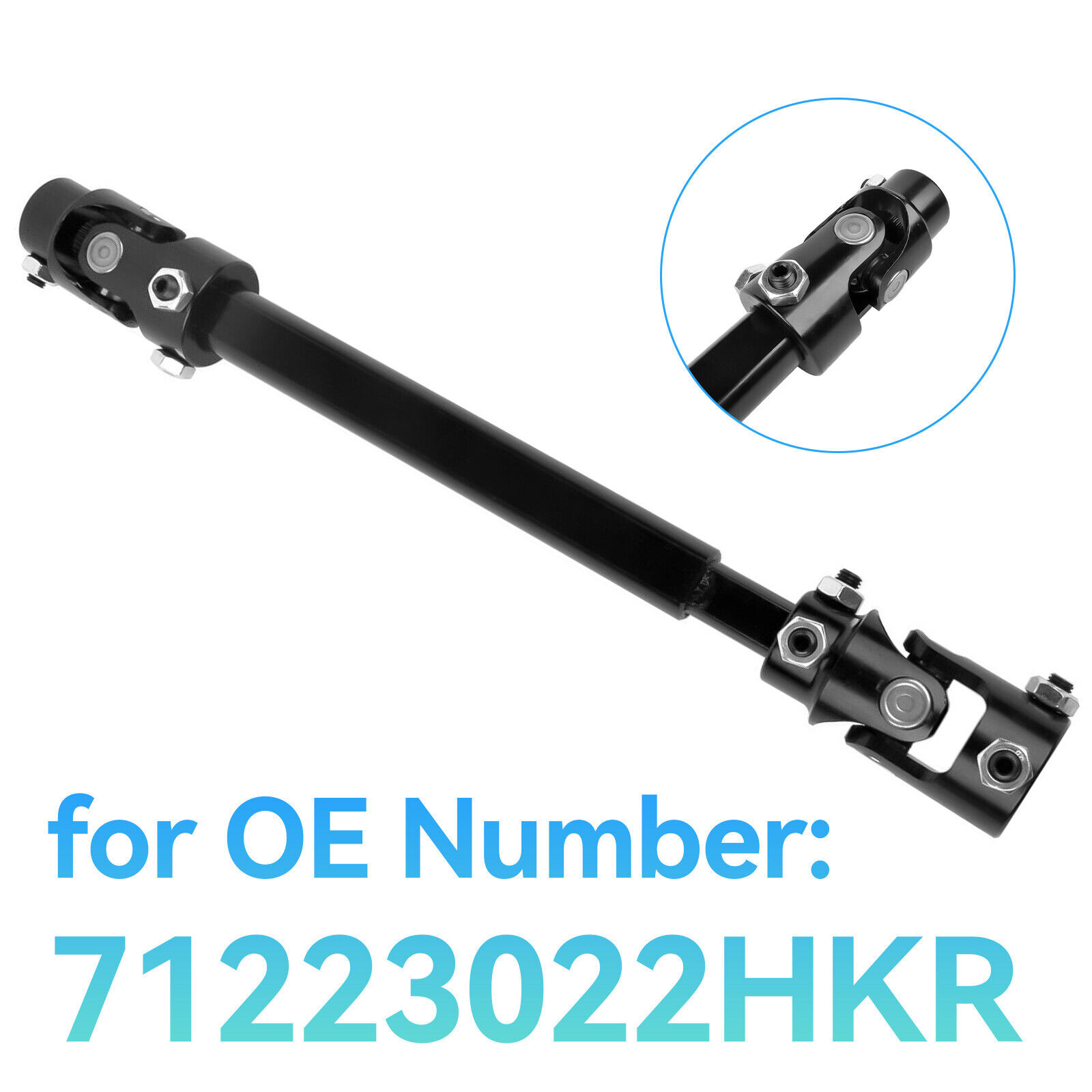 Black Steering Shaft for 1982-93 GM S10 S15 Sonoma 1982-88 GM G-Body 71223022HKR