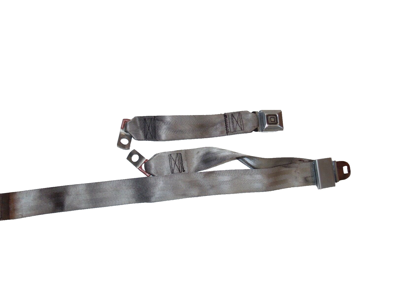 Rear center seat belts grey silver 78-88 G body Monte Carlo Cutlass