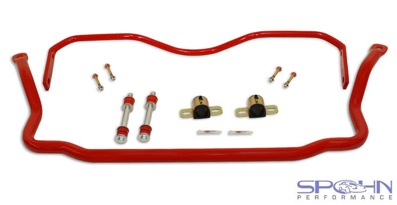 Spohn 925GT 78-87 GM G-Body 1.375″ Front & 1″ Rear Chrome Moly Sway Bars Set BLK