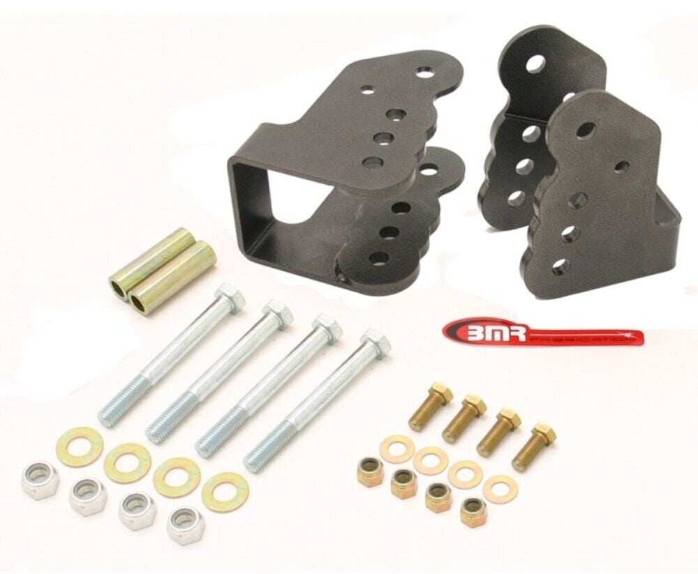 BMR Fit 78-87 G-Body Bolt-On Control Arm Relocation Brackets – Black Hammertone