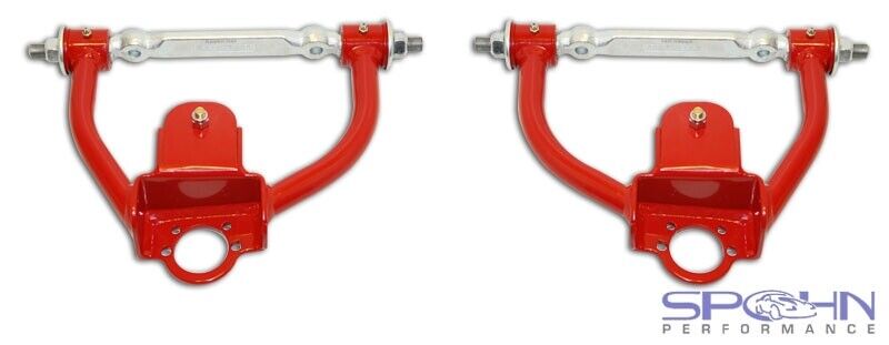 Spohn 755 1978-1987 GM G-Body Tubular Upper A-Arms – Polyurethane Bushings- RED