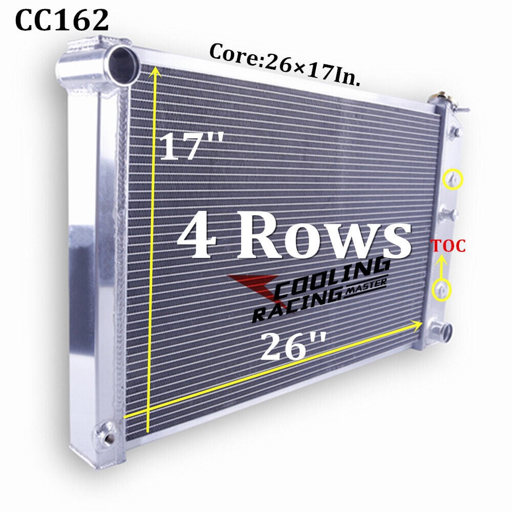 4 Row Radiator for 1978-1987 G body Grand Prix Cutlass Caballero El Camino 5.0L