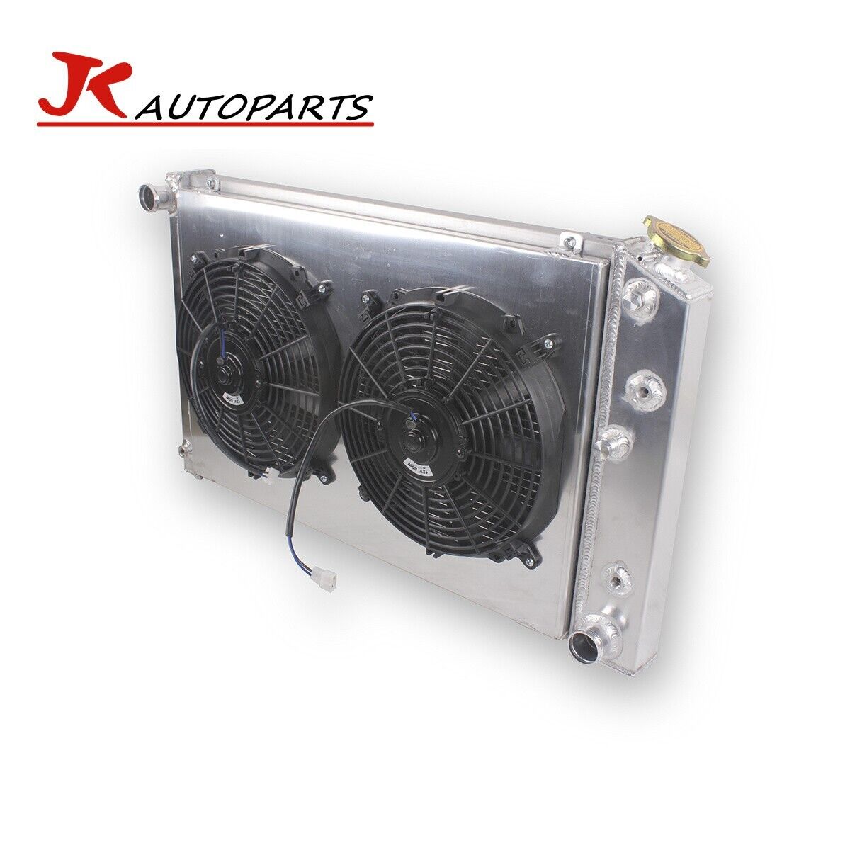 For 78-88 G-Body Monte Carlo El Camino Regal Cutlass 3-Row Radiator Shroud+2xFan