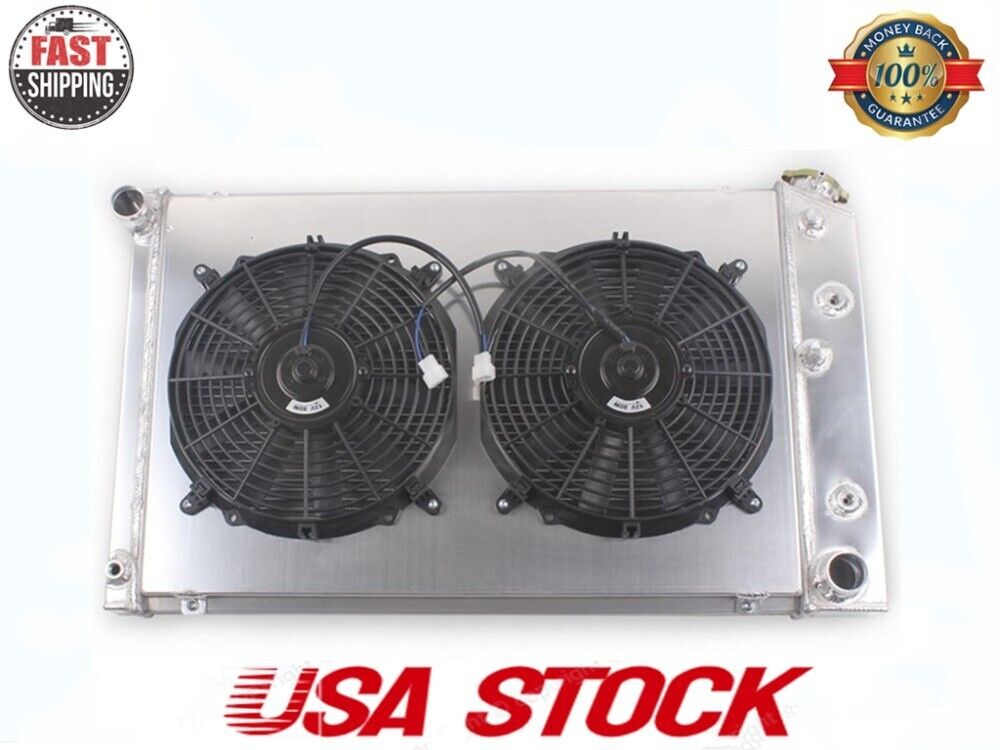 For 70-81 Chevy Camaro/78-87 Monte Carlo G-Body 4-ROW Alu Radiator+Shroud+Fan