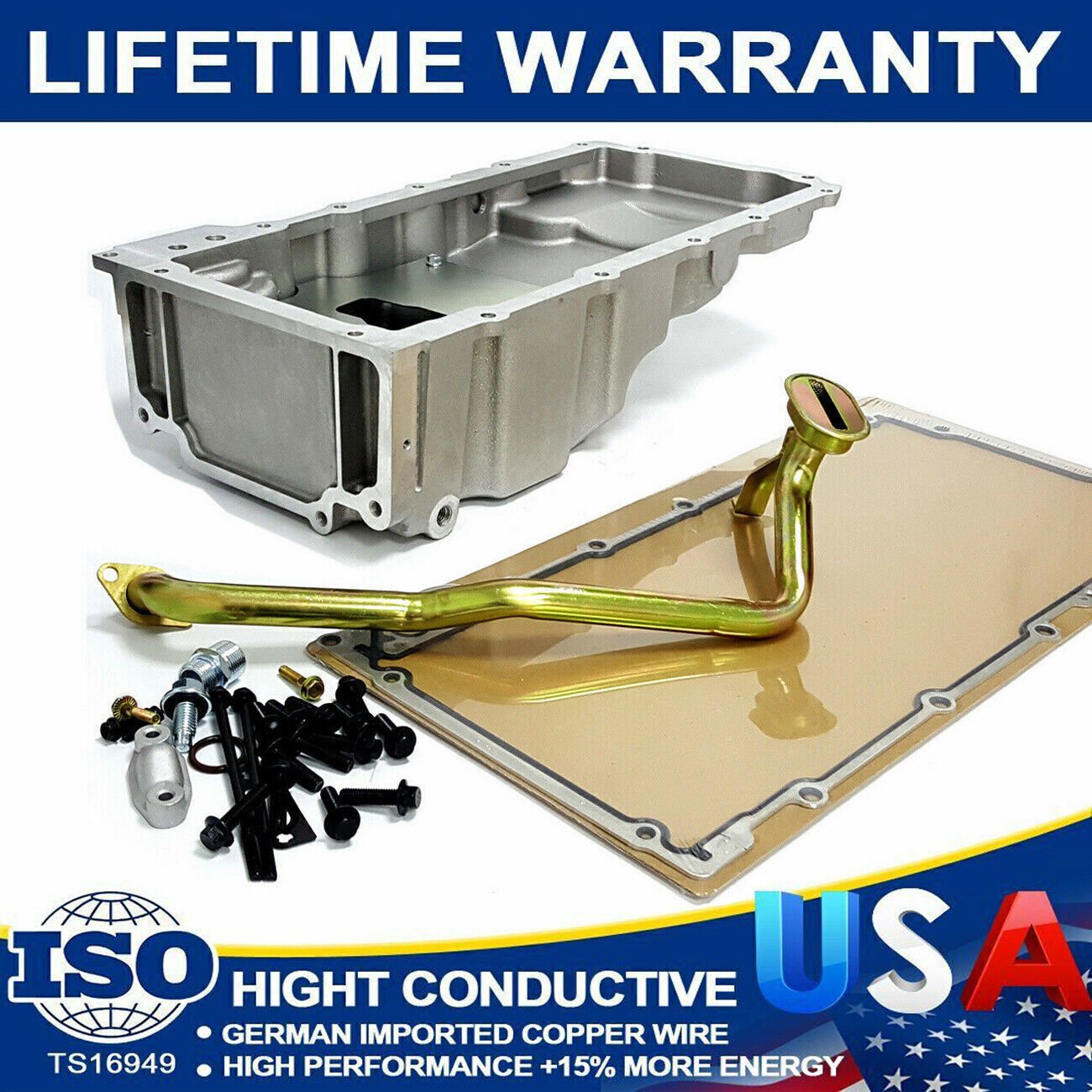 LS Engine LS Swap Oil Pan Kit FOR LS1 LSX Camaro Nova F-body Extra Clearance