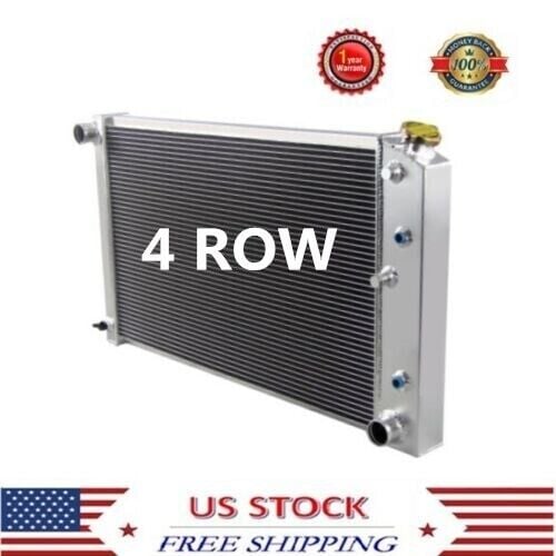 4-Row Aluminum Radiator For Chevy 70-81 Camaro/ 78-87 Monte Carlo G-Body GMC V8