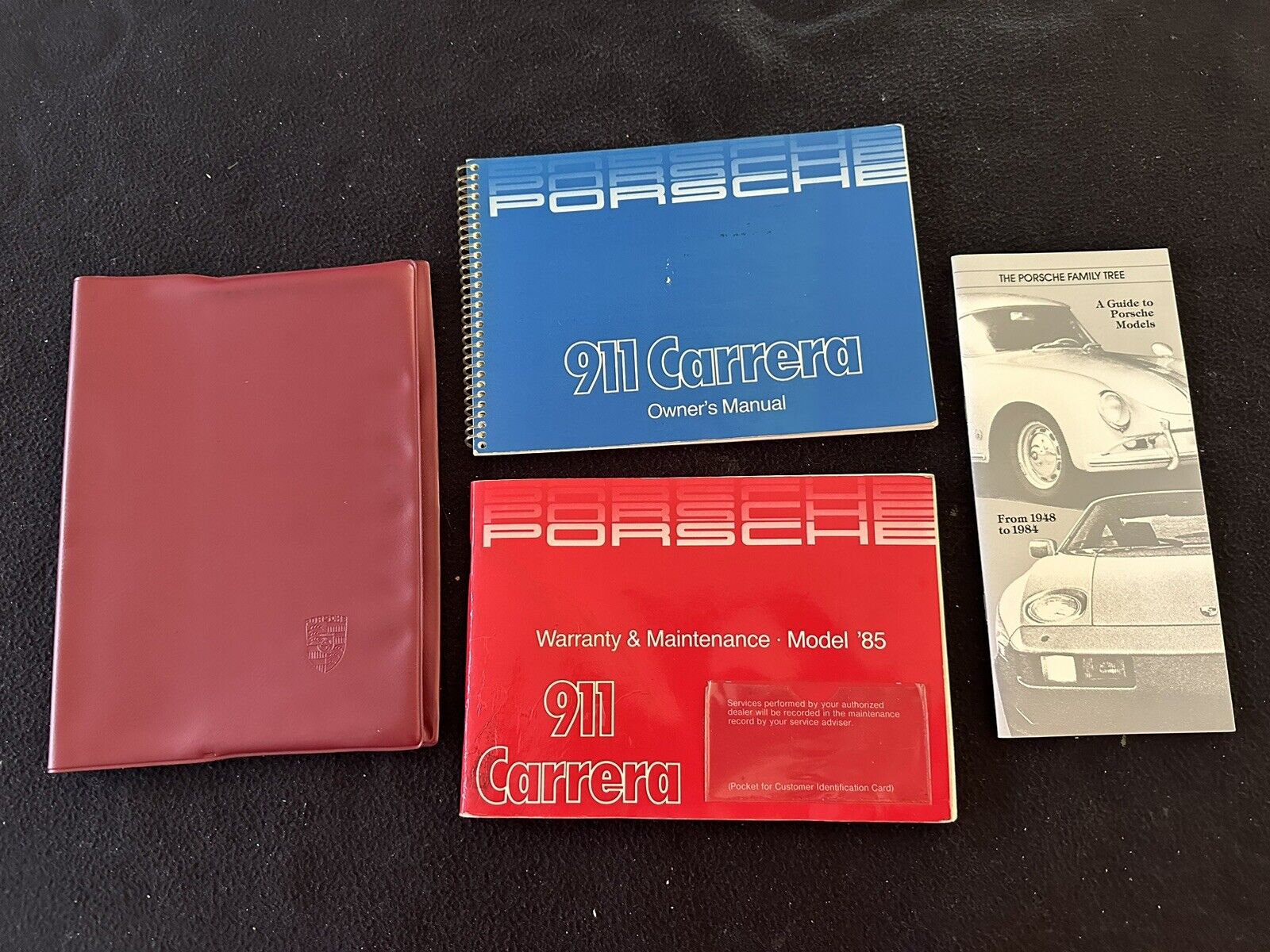 1985 Porsche 911 Carrera G-Body US Owner Driver’s Manual Service Book Case Pack