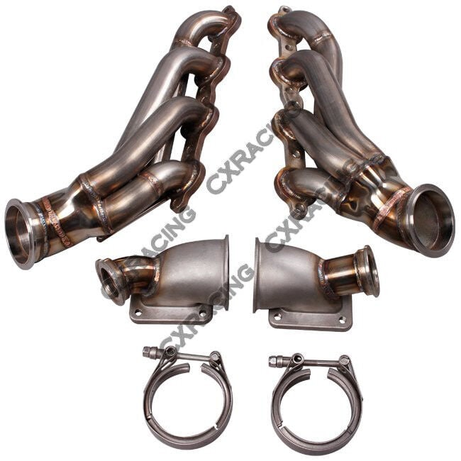 CX Twin Turbo Header Manifold Kit For G-Body LS1 LS Motor Cutlass Grand National