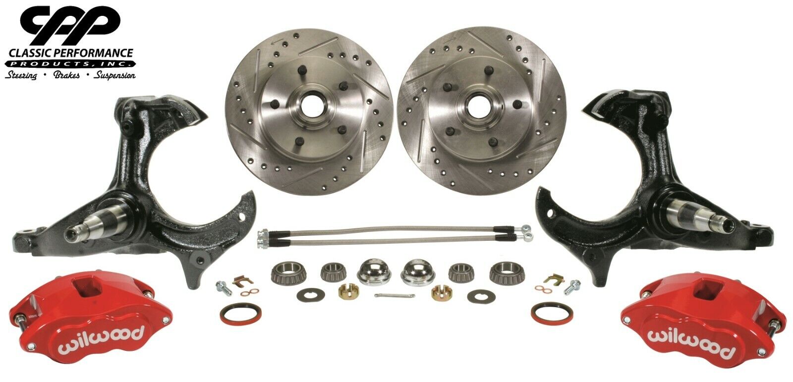 1979-87 Buick Grand National GM G-Body Red Wilwood Stock Spindle Disc Brake Kit