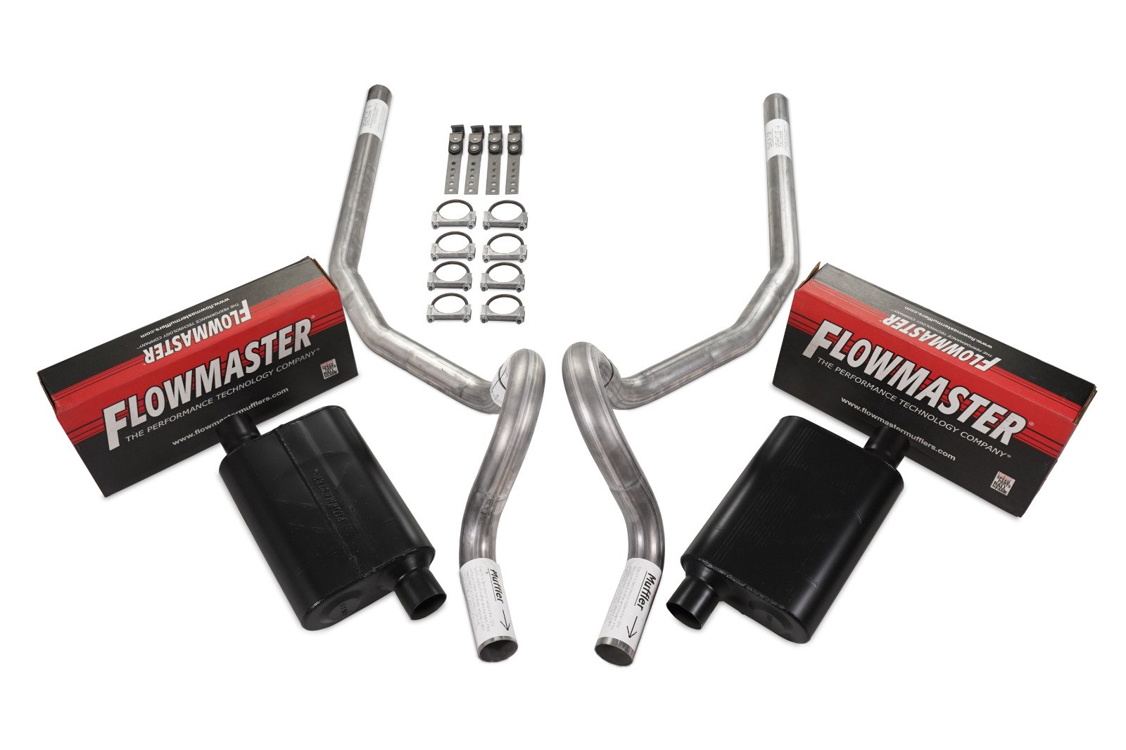 78-88 GM G Body Car 2.5″ Dual Exhaust Kit Flowmaster Super 44 Rear Exit No Tip