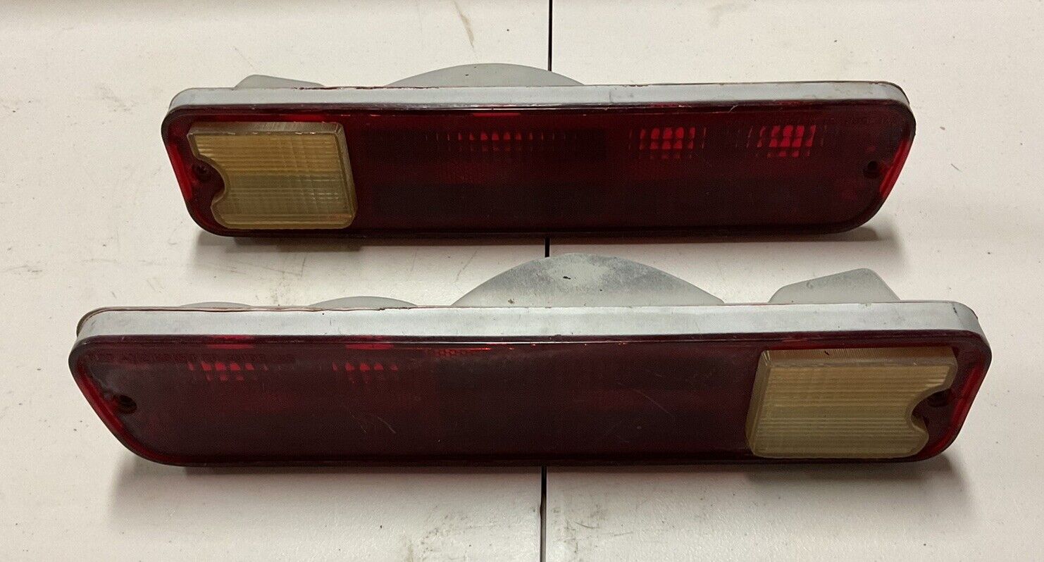 1978-1987 G-Body El Camino Malibu Wagon Tail Light Lamp Lens (Pair) OEM GM