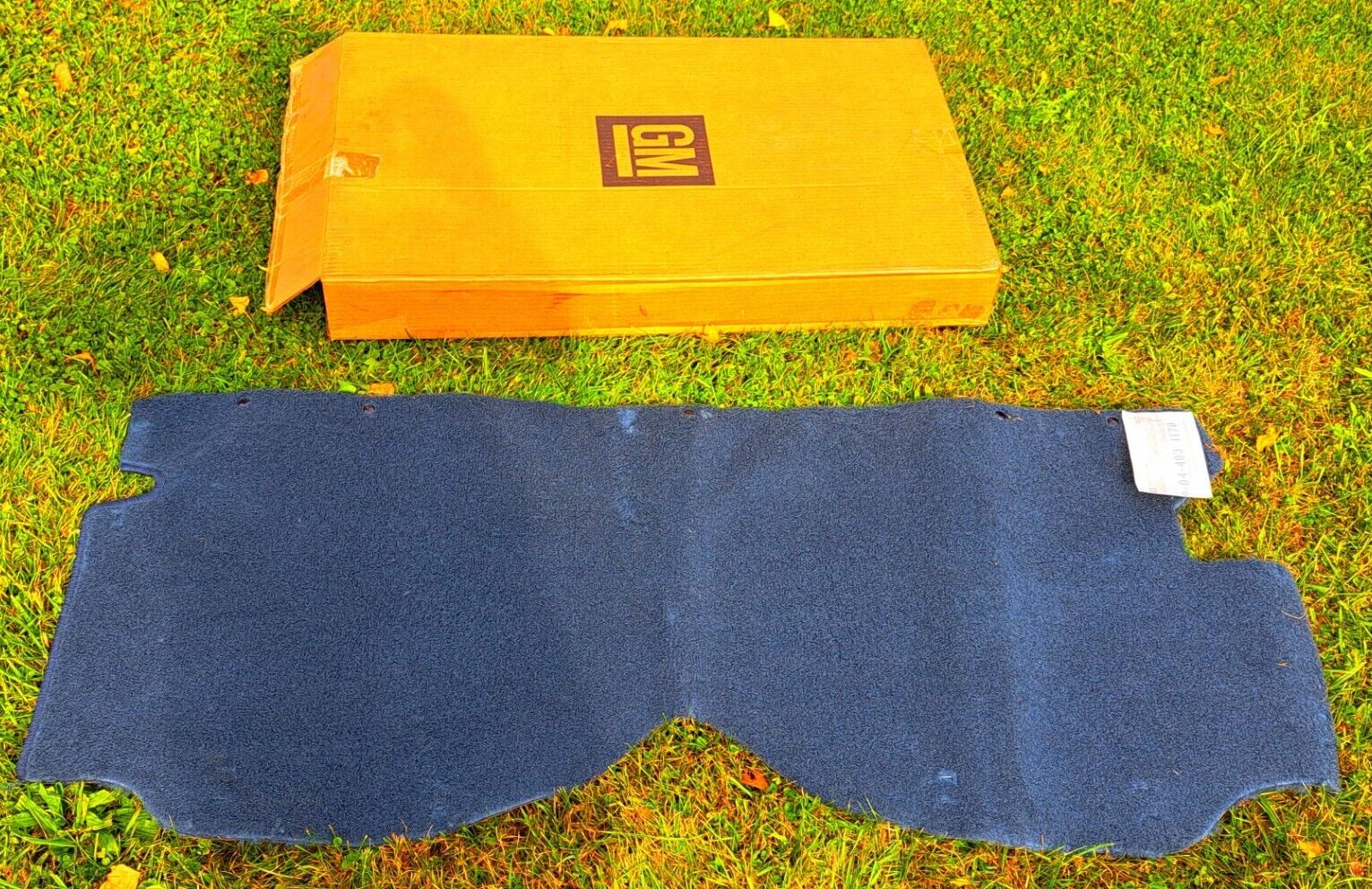 NOS 1985-1987 G Body Trunk Jack Stow Carpet Cover Blue Monte Carlo Regal Cutlass