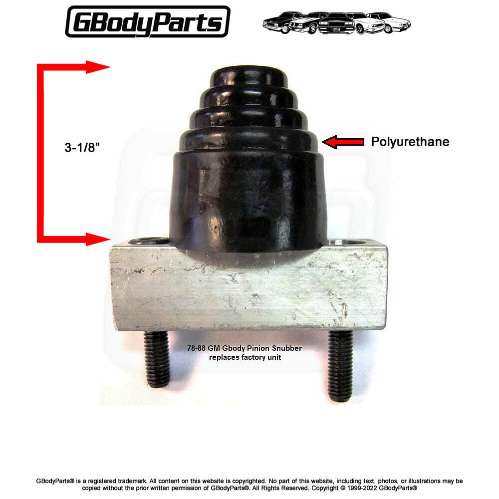 78-88 A&G-Body Polyurethane Rear Differential Axle Pinion Housing Snubber BLACK