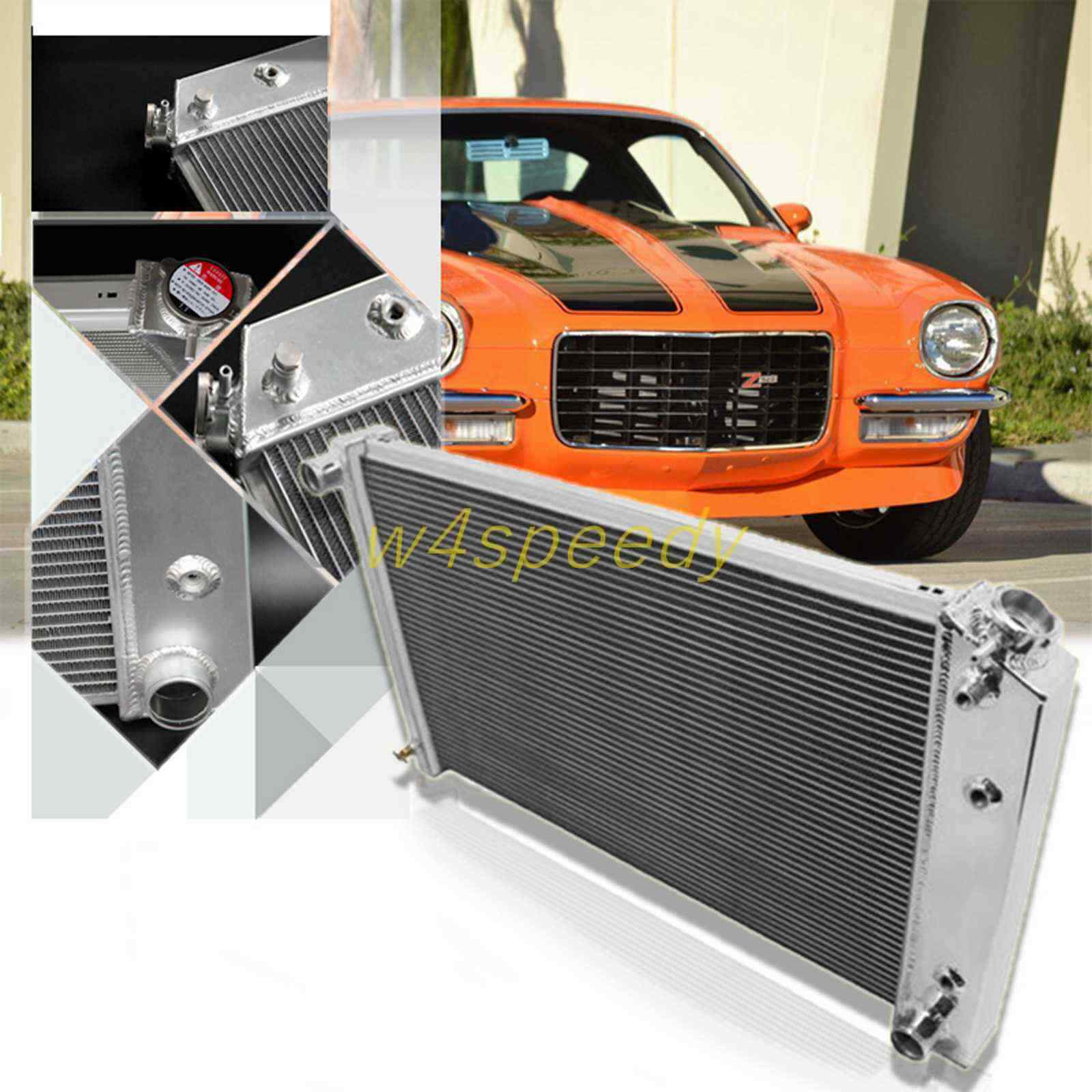 3 Row Aluminum Radiator For CHEVROLET CAMARO 1970-81/ MONTE CARLO 1978-87 G-BODY