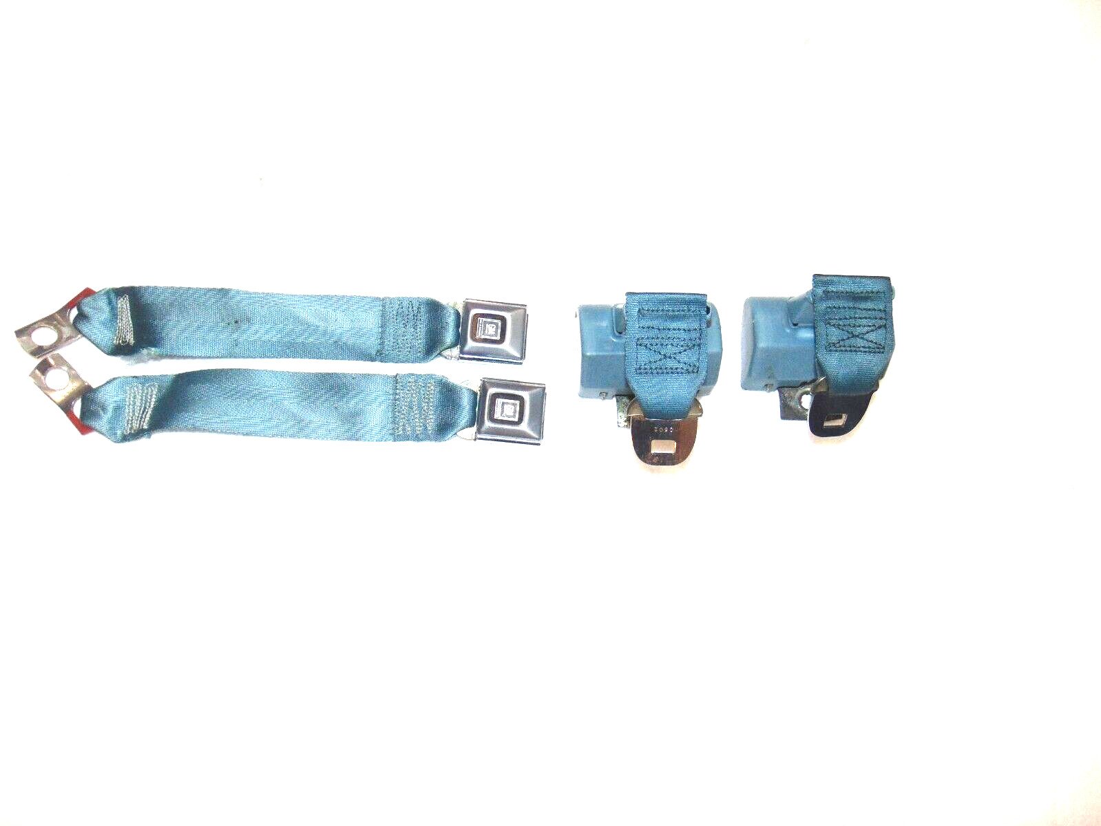 Rear seat belts light blue 78-88 G body Monte Carlo Cutlass Malibu