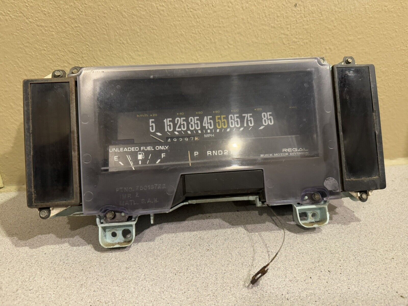 1984 1985 1986 1987 Buick Regal Factory Instrument Cluster Original GM G-Body