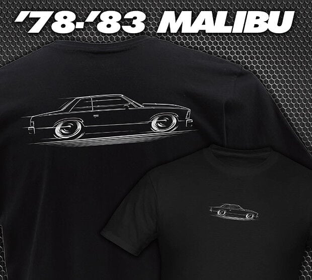 T-Shirt ’78-’83 G-Body Malibu Chevy 1978 1979 1980 1981 1982 1983 Chevrolet