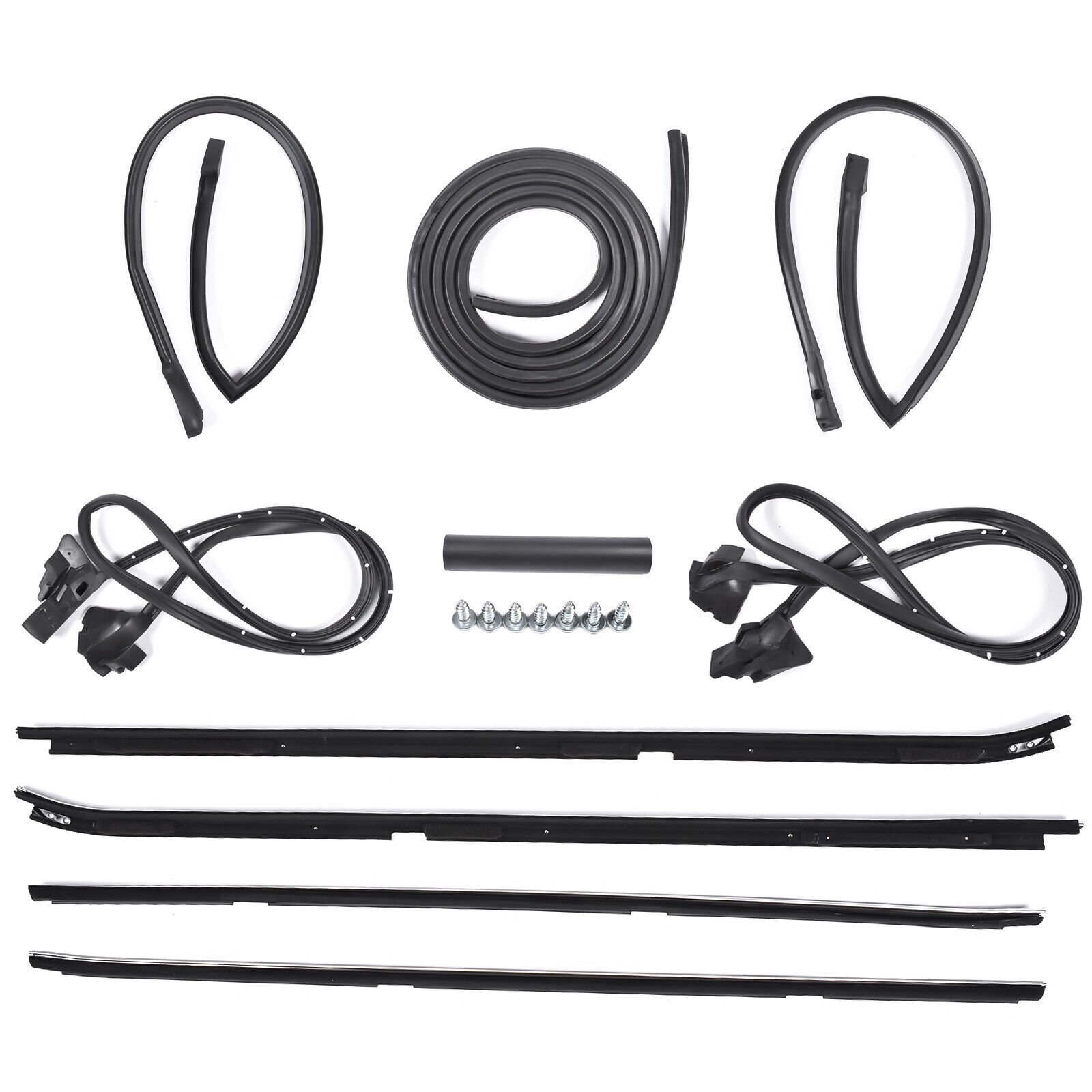 For 1981-1988 Regal Cutlass Supreme Weatherstripping Seal Kit Rubber Set of 9