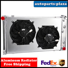 4 Row Radiator+Shroud Fan For Chevy Camaro/ 78-87 Monte Carlo G-Body GMC 1970-81