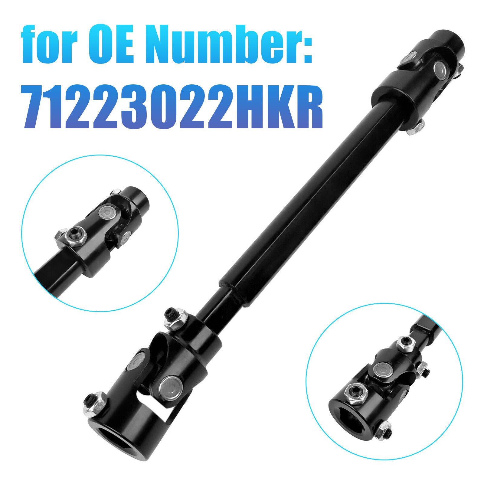 Black Steering Shaft for 1982-93 GM S10 S15 Sonoma 1982-88 GM G-Body 71223022HKR