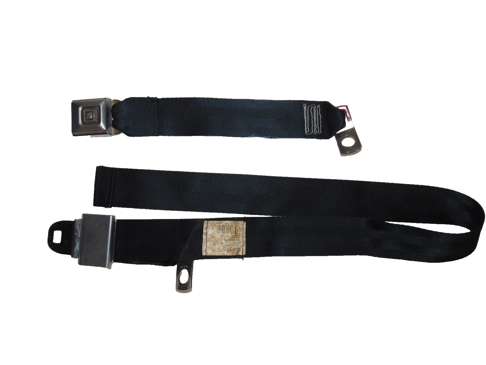 Rear center seat belts black 78-88 G body Monte Carlo Cutlass Malibu