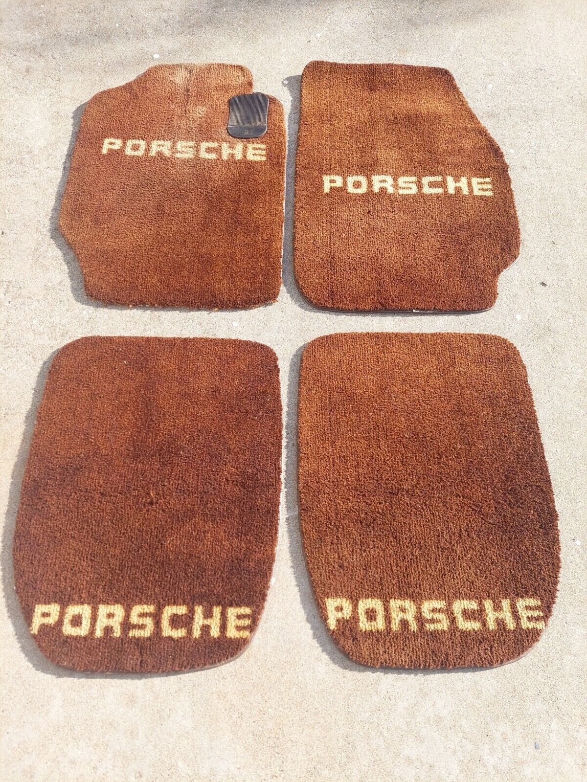 Porsche 911 G Body Brown Floor Mats (1970-1980’s) Front and Rear Set