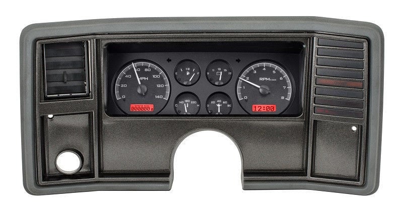 Dakota Digital 1978-88 Chevy Monte Carlo G Body Gauges Black Red #VHX-78C-MC-K-R