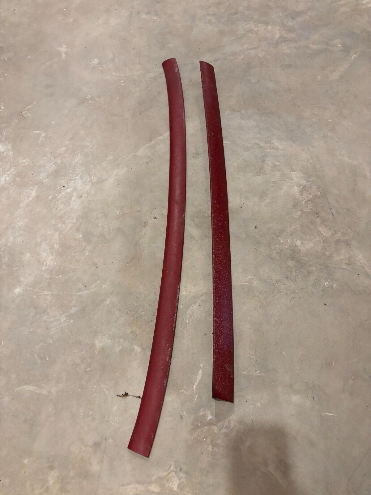 78-88 G BODY EL CAMINO CABALLERO HEADLINER TRIM 2 PIECES RED CARMINE