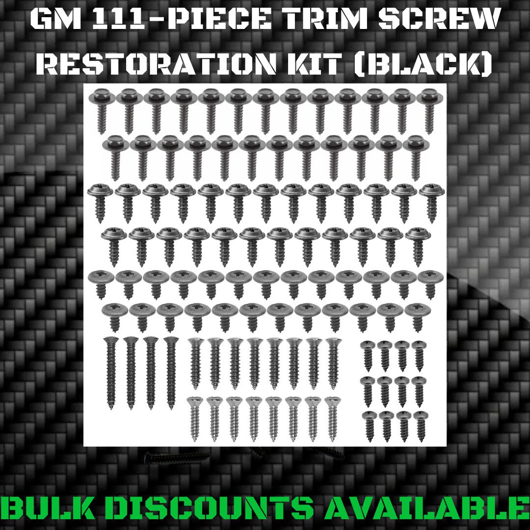 1969-1988 G Body Interior Exterior Molding Bezel Engine Bay Trim SCREW KIT OEM