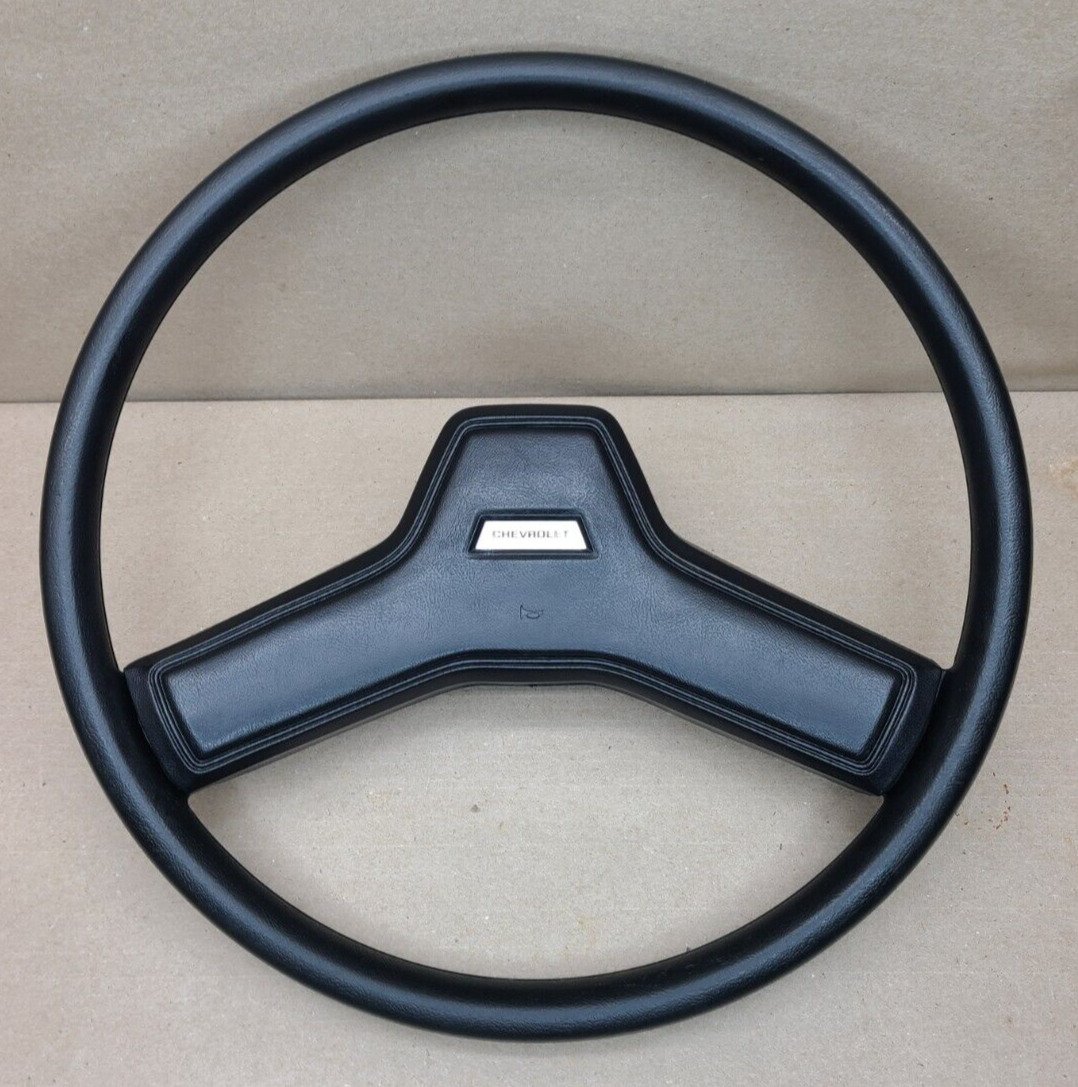 78-87 Black Chevy Factory Steering Wheel 2-Spoke 79 80 81 82 83 84 85 86 G-Body