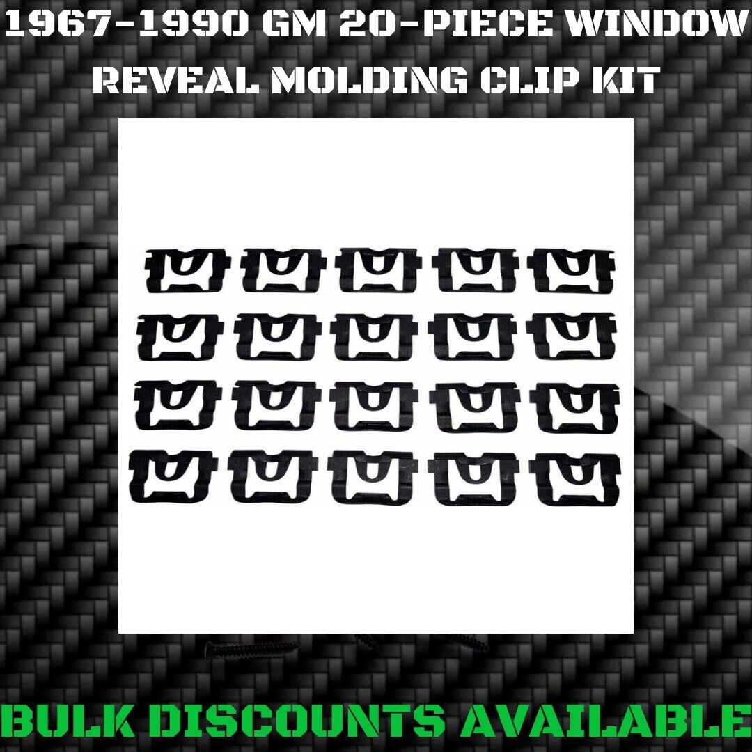 1969-1988 GM G Body Rear Window Windshield Vinyl Top Molding Trim Reveal Clips