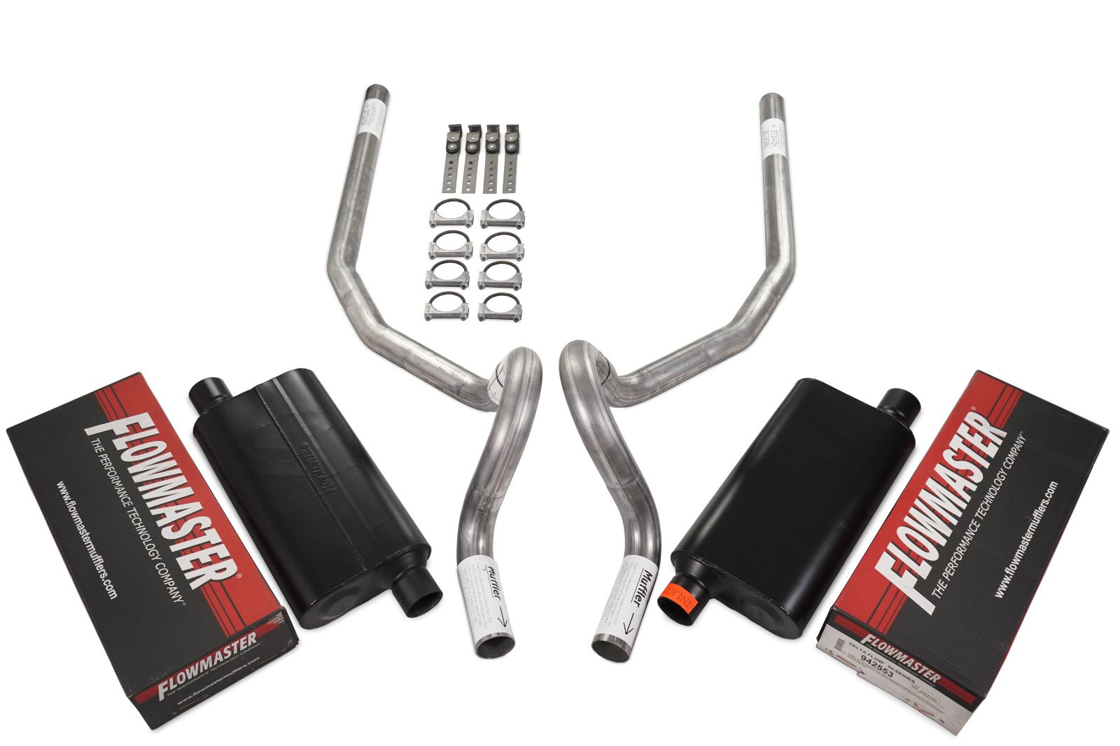 78-88 GM G Body Car 2.5″ Dual Exhaust Kit Flowmaster 50 Series DF Rear Exit No T