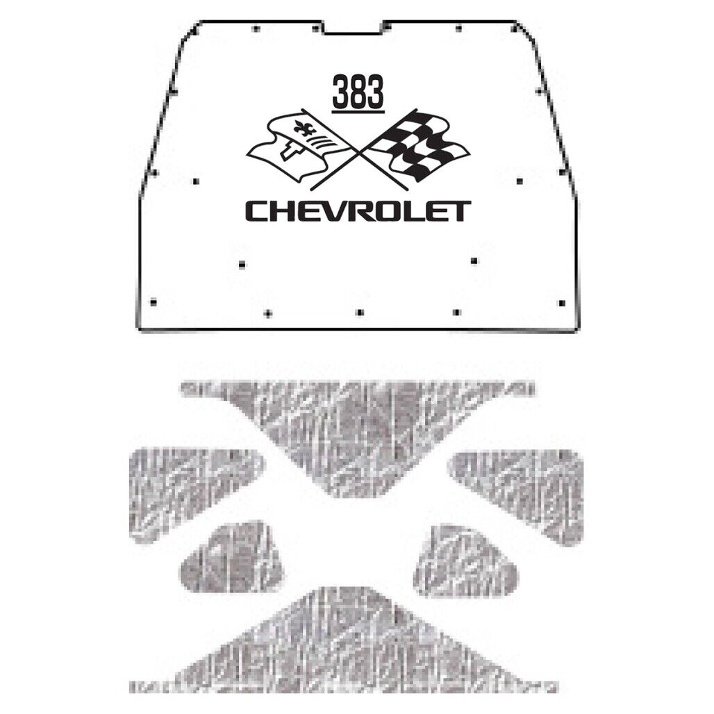 Hood Insulation Pad Heat Shield for 78-80 Monte Carlo G-Body, G-383 X-Flags