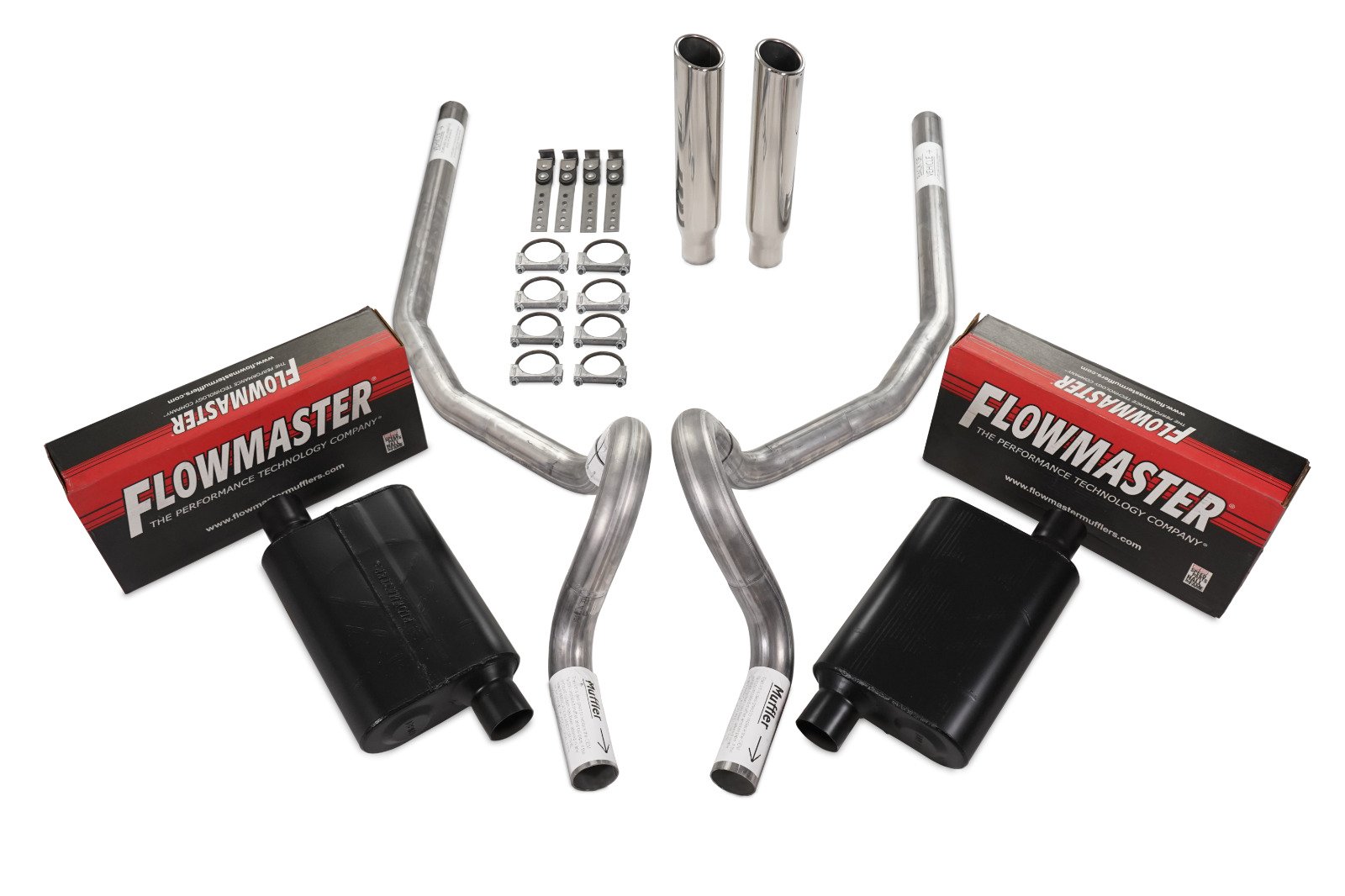 78-88 GM G Body Car 2.5″ Dual Exhaust Kit Flowmaster 40 Series Rear Exit RC Tip