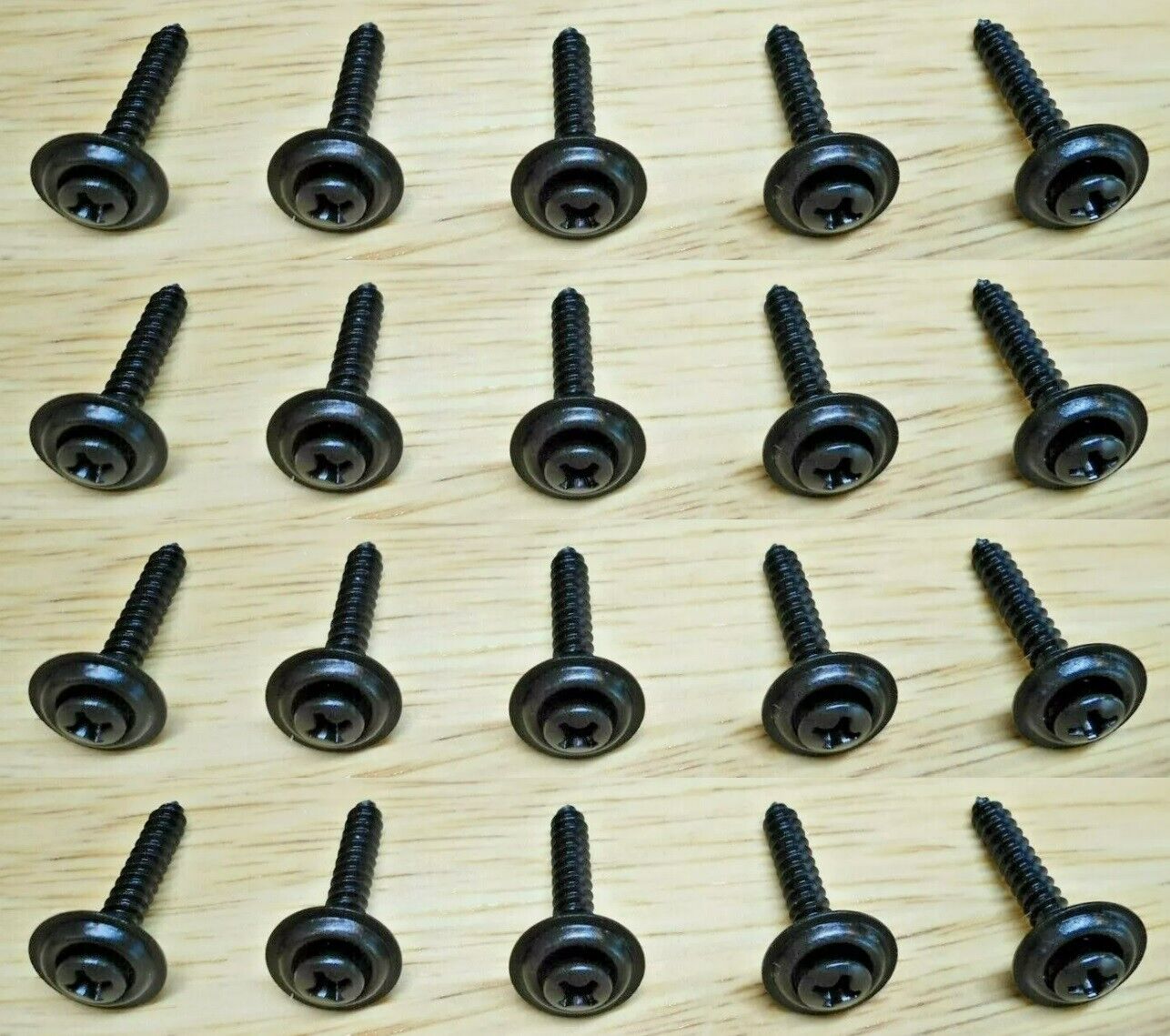 20 BLACK KICK PANEL SCREWS FOR CAMARO F & G-BODY GRAND NATIONAL REGAL MALIBU ETC