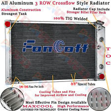 3 Row Aluminum Radiator For 78-88 G-Body Monte Carlo El Camino Regal Cutlass