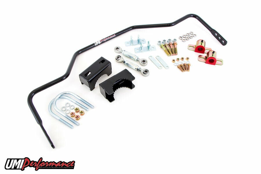 UMI 78-88 G-Body 3-4″ Solid Rear Sway Bar, Auto-x/Road Race 3.25″, BLK 3052-325