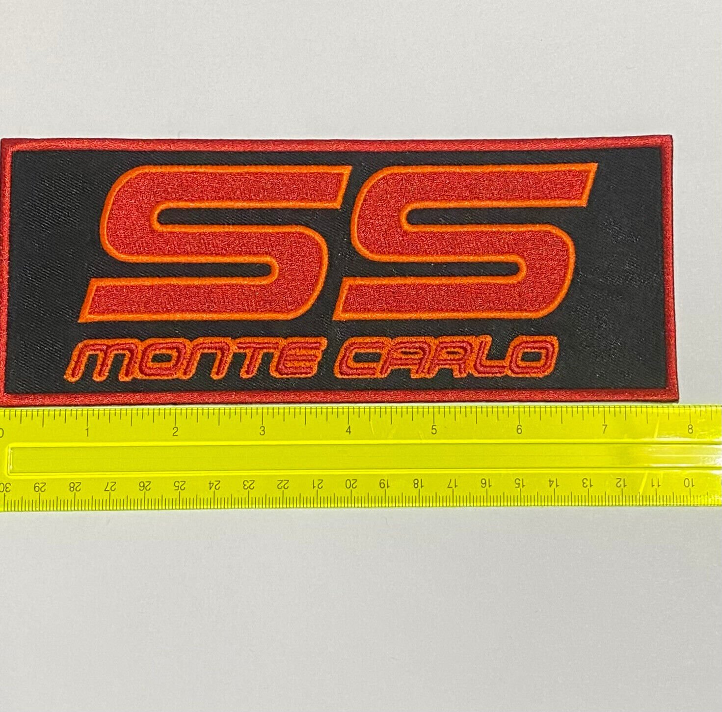 83 87 RED Chevy Monte Carlo SS logo emblem Iron-on Embroidered Patch G-Body