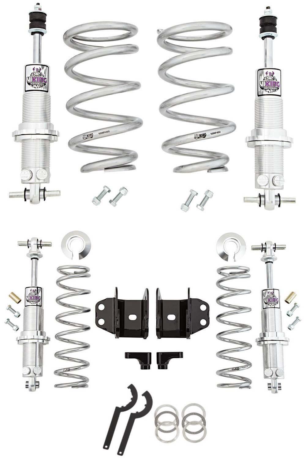 Viking Adjustable Shock Coilover Spring Front & Rear Kit 78-87 Regal G-Body 550