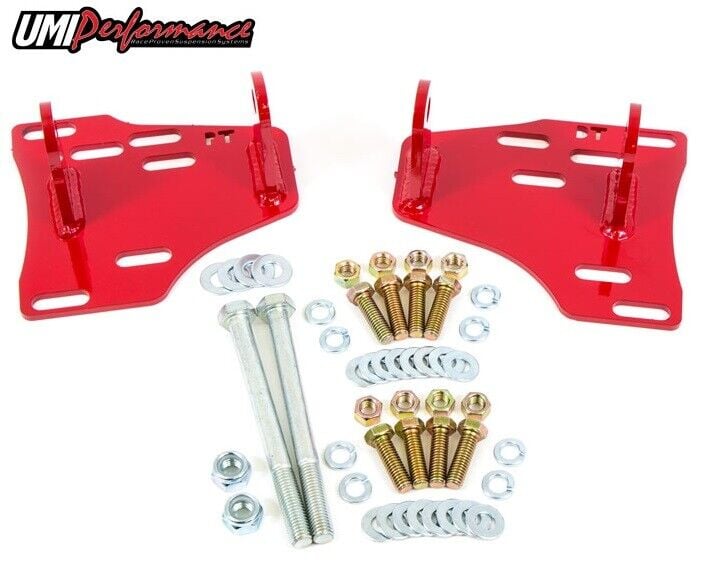 1974-1981 GM F-Body, 1978-1988 GM G-Body LS Swap LSX Motor Mounts Kit RED