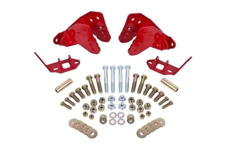 BMR 78-87 G-Body Rear Coilover Conversion Kit w/ Control Arm Bracket – Red – bmr