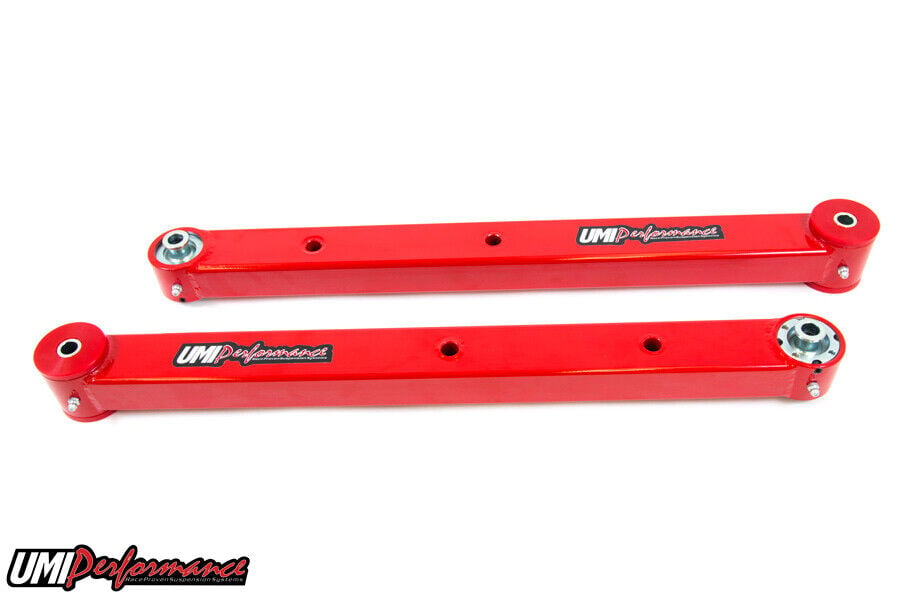 UMI 78-88 G-Body Boxed Lower Control Arms- w/ Polyurethane/ Roto-Joints RED 3041