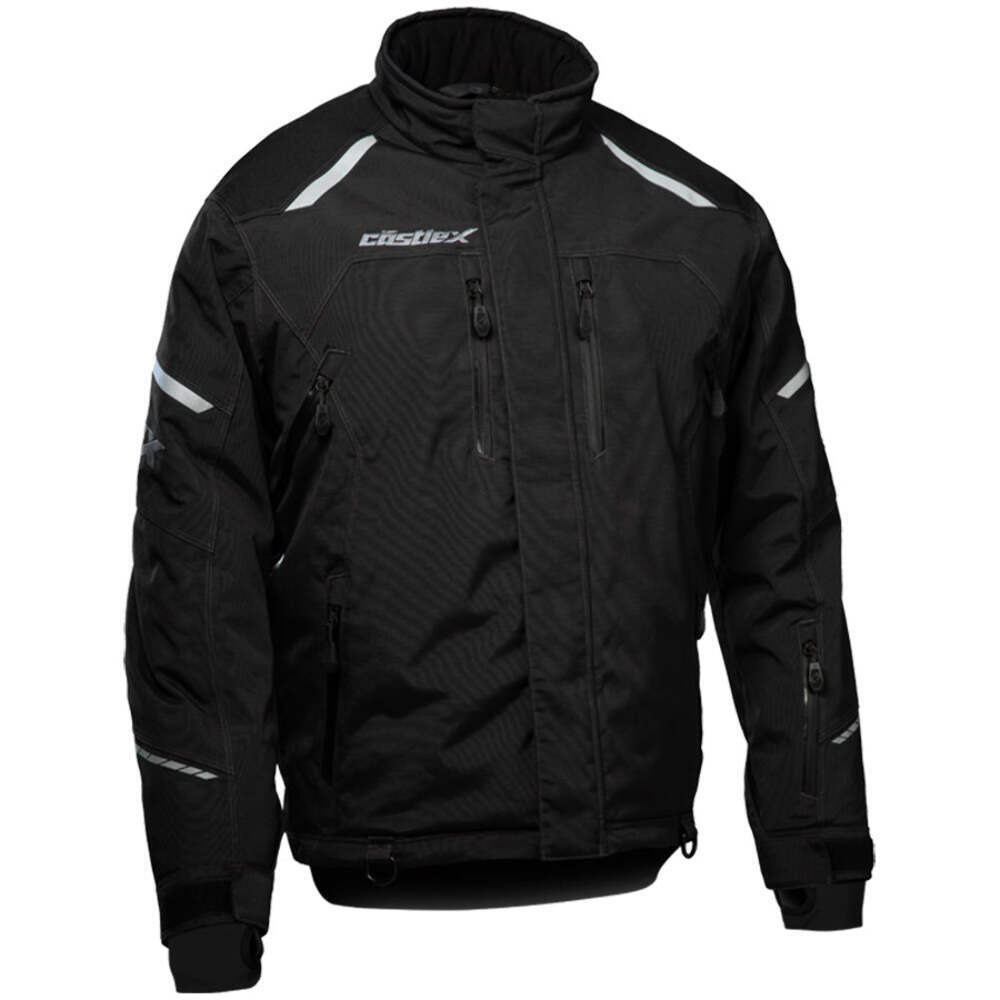 Castle X Polar Snowmobile Jacket – Black/Black