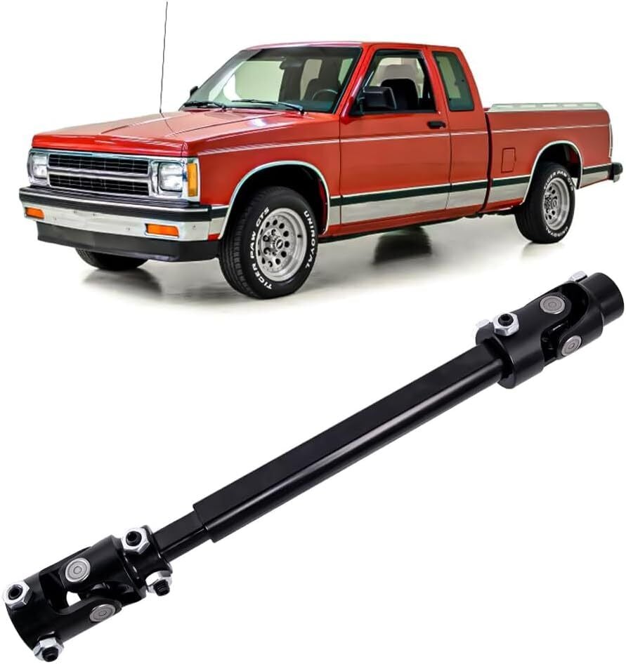 BLACK STEERING SHAFT FOR CHEVROLET S10 GMC SONOMA PICKUP 82-93 LS SWAP G/F-BODY