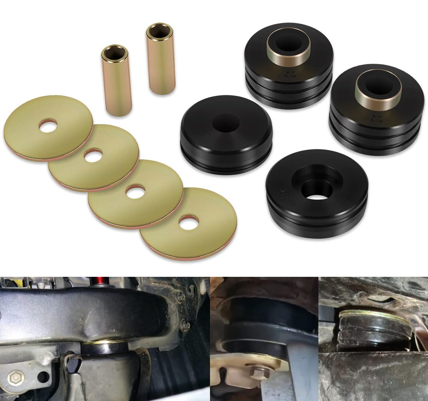 10Pcs 9.4102G Body Mounting Bushing Kit For Use as Isolator Mounts on Vehicals