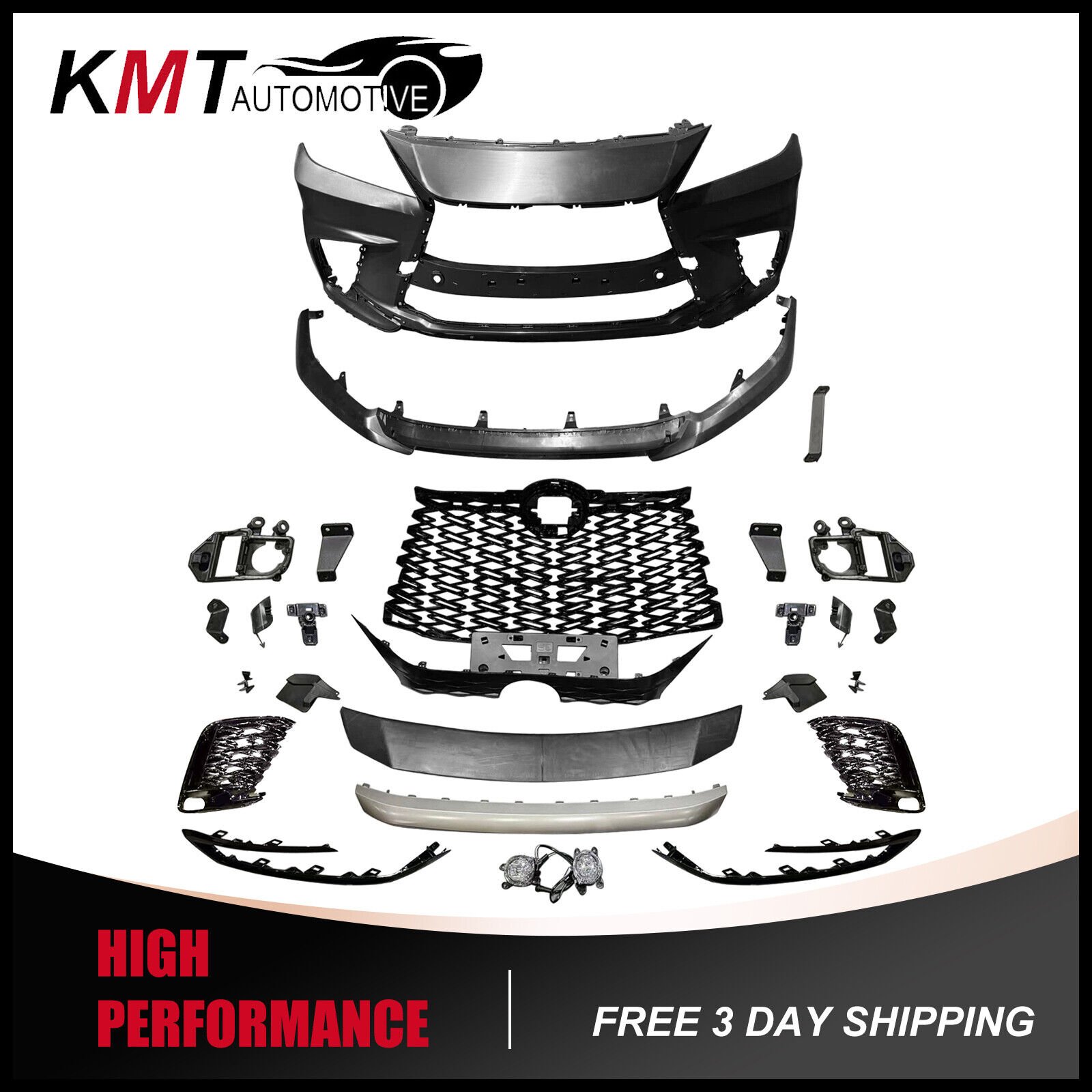 For 2013-2015 Lexus RX350 RX 450h to 2023+ RX F Sport Style Front Bumper Kit