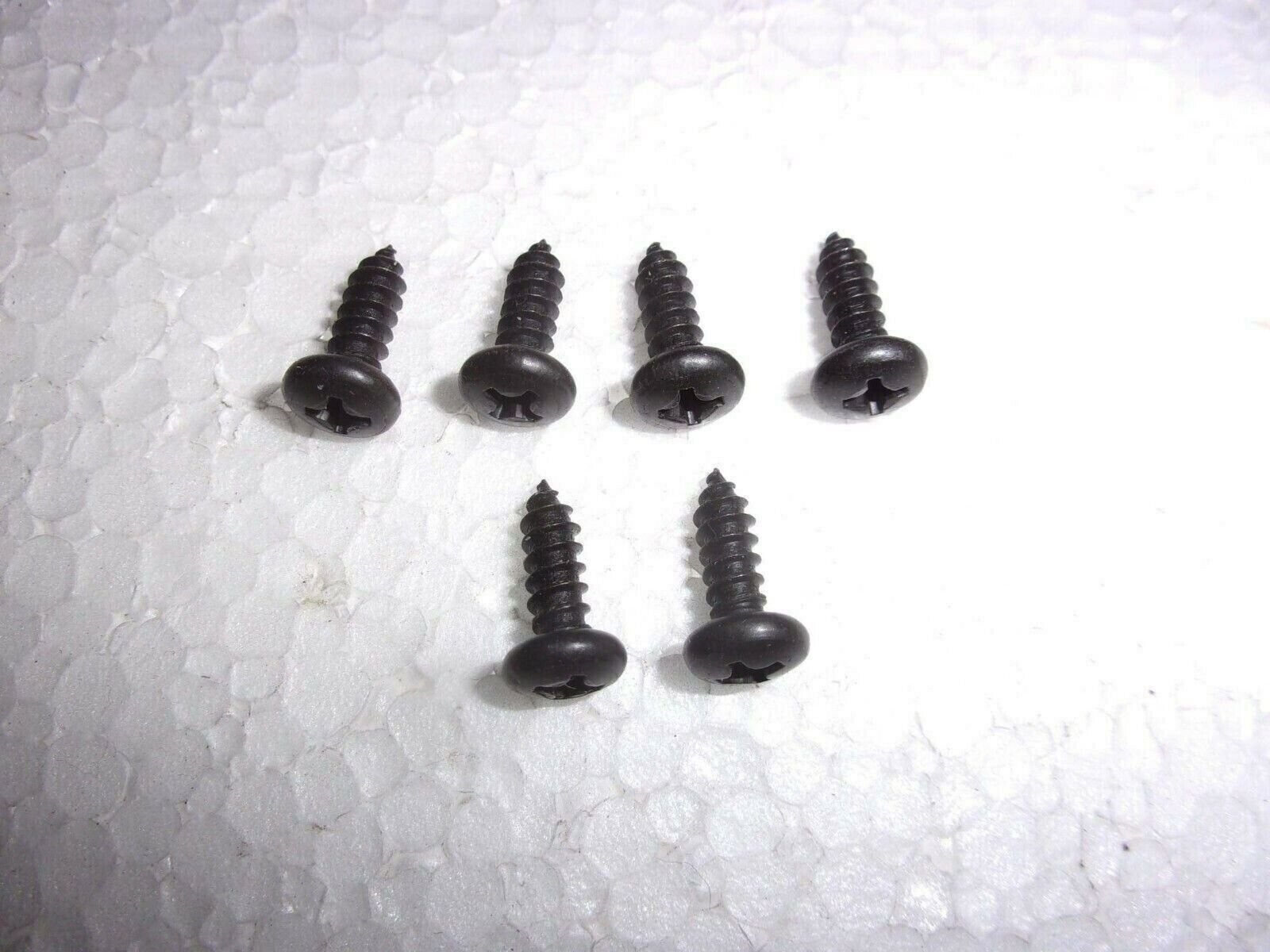 HEADLIGHT TRIM RING SCREWS 6 BLACK NEW 62-72 A/ G BODY 58-82 CORVETTE BN2447