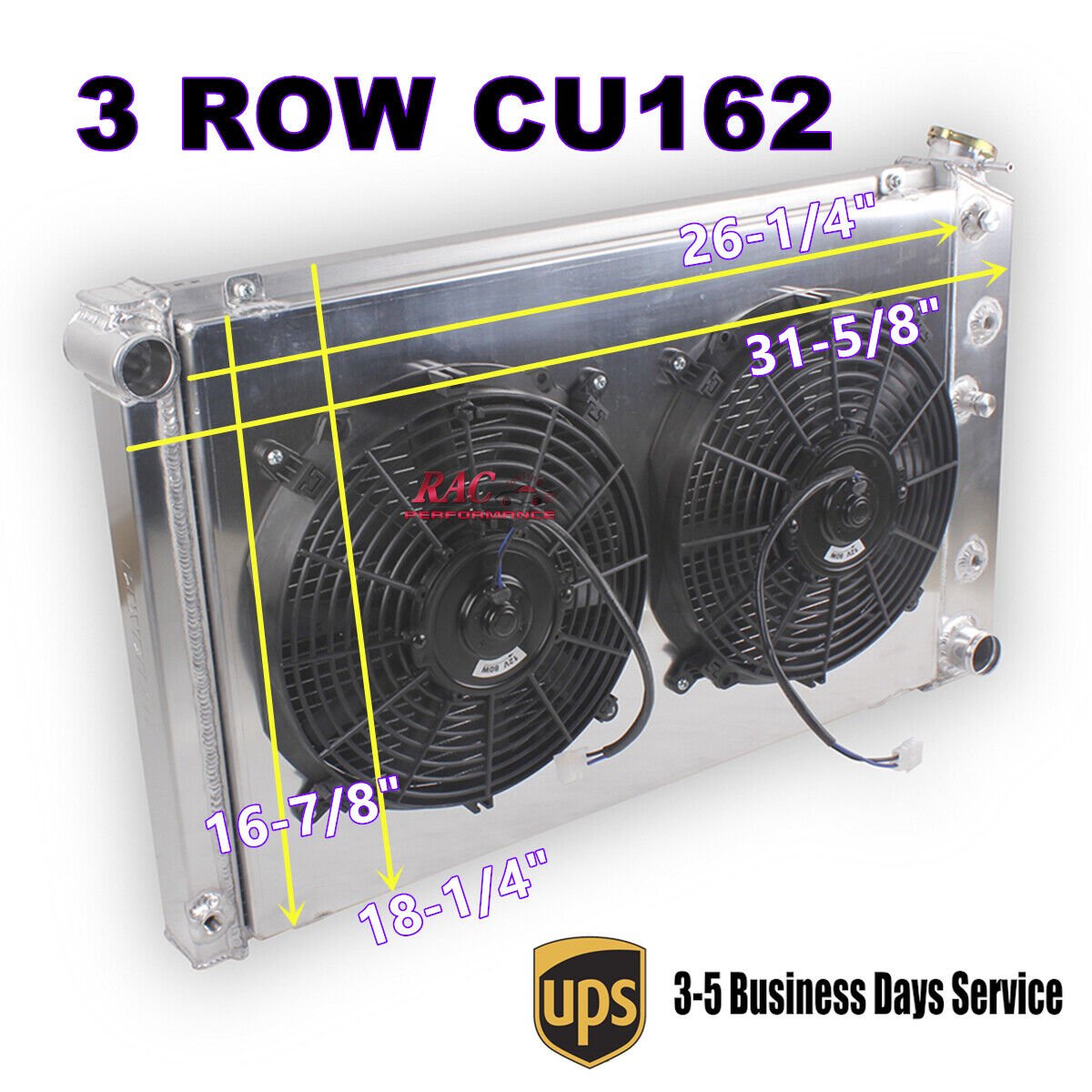 Radiator+ Fans +Shroud for 78-87 Monte Carlo Regal G body Grand Prix El Camino