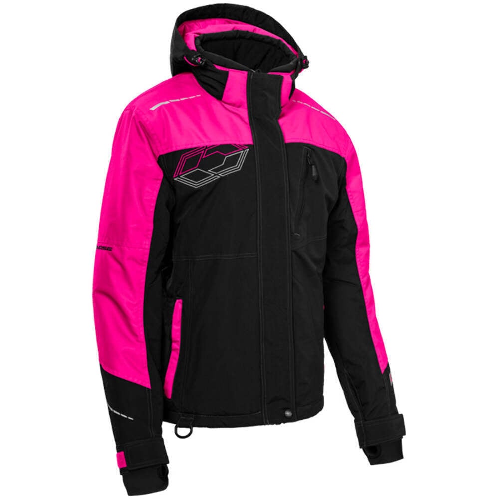 Castle X Phase Women’s Snowmobile Jacket – Pink Glo (X-Small)