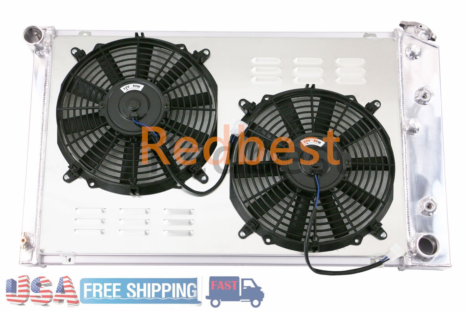 26″ Fit Chevy El Camaro/78-88 Monte Carlo G-Body/Impala 3Row Radiator+Shroud+Fan